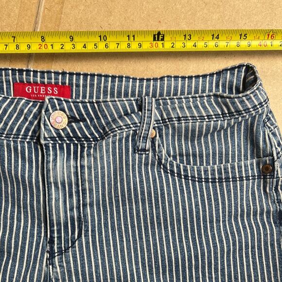 Guess Striped Shorts Women Size 30 - Picture 6 of 8